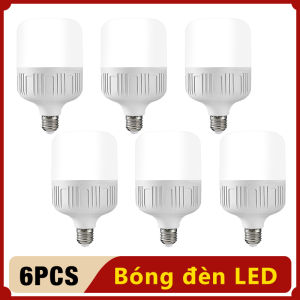 6Pcs Bóng đèn LED 5W / 10W / 15W / 20W trụ tròn loại lớn - ánh sáng trắng tự nhiên siêu bền