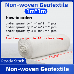 Non-woven Geotextile Felt 1m/2m width White Geotextile For gardening/landscaping/Slope Protection Permeable Moisturizing