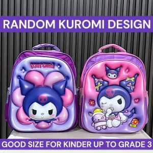 CUTE Cartoon Character School Bag BACKPACK for Kids Kinder to Grade 3 Student MATIBAY Super Hero Kuromi Pricess Paw Patrol