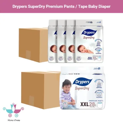 Drypers SuperDry Premium Pants / Tape Baby Diaper