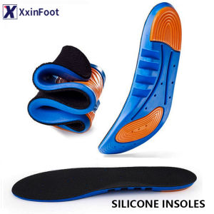 Sports ElasticSilicone Gel Insoles Shoe Inserts Breathable Shoes Pad Cushion Size 38-47