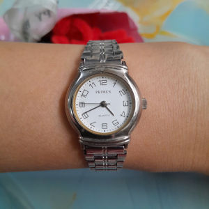 Đồng hồ nữ PRIMEX dây tthép không gỉ second hand si nhật- đã qua sử dụng