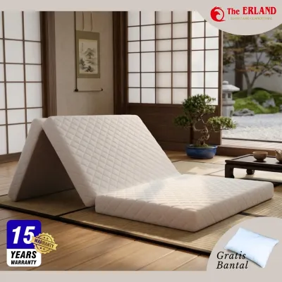 Kasur Tri Fold / Kasur Lipat 3 in Box The Erland Hight Density Foam D 28