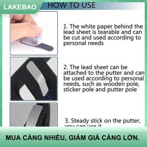 【LAKEBAO】 10 cái đỉnh mái chèo vợt đầu sticker pickleball chì Băng Tennis Cầu Lông Golf vợt trọng đối trọng dán
