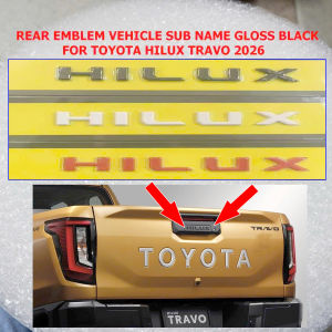 Chữ Nổi Hilux Dán Vị Trí Tay Mở Cốp Hilux 2026 2027 - Tem Chữ Hilux Dán Đuôi Xe Toyota Hilux