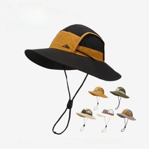 MAJESTICX Vành mũ rộng Mũ ngư dân Thoáng khí Khô nhanh Mũ chống nắng Có thể gấp lại Mũ lưỡi trai có kính che
