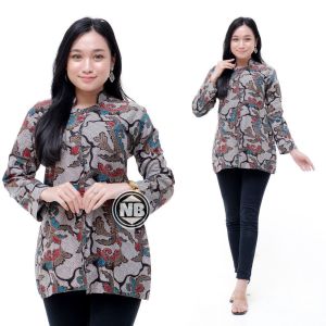 Promo Blus Batik Kantor Modern Motif Terbaru 2022 Bahan Katun Premium Lengan 3/4 Atasan Batik Wanita Kekinian Size M L Xl Jumbo Seragam Kerja Kantor Kondangan Formal Kasual Terlaris