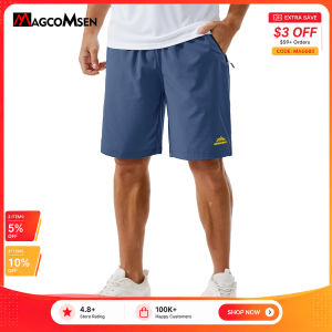 MAGCOMSEN Nam giới Quần đùi tập thể dục Thể thao Quần áo giản dị Màu đồng nhất Thể dục Chạy nhanh khô Quần ngắn tập luyện thoáng khí2026