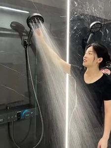 [SG Stock] German Design High Pressure Shower Head Large Panel Showerhead Massage Spa Water Saving  for HDB/Bathroom