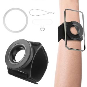 JUTBONG ic Suspension Running Phone Holder 360° Rotatable Portable Wrist Phone Stand  for Magsafe Cell Phone Arm Wrist Band Cycling