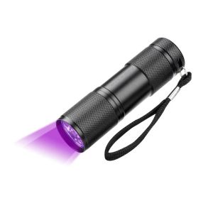 Đèn pin uv 395nm Blacklight 9LED Đèn pin ánh Sáng Đen Mini nước tiểu thú cưng Detector ánh sáng cho Chó mèo