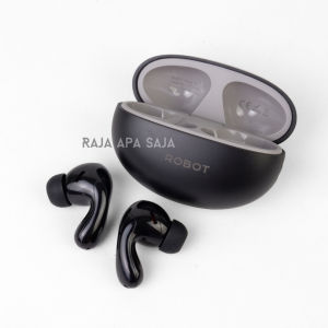 Headset Bluetooth TWS Robot Ultra Bass Stereo LED Display Earbuds Earphone Henset Handset Hengset Blutut Wireless Nova T3