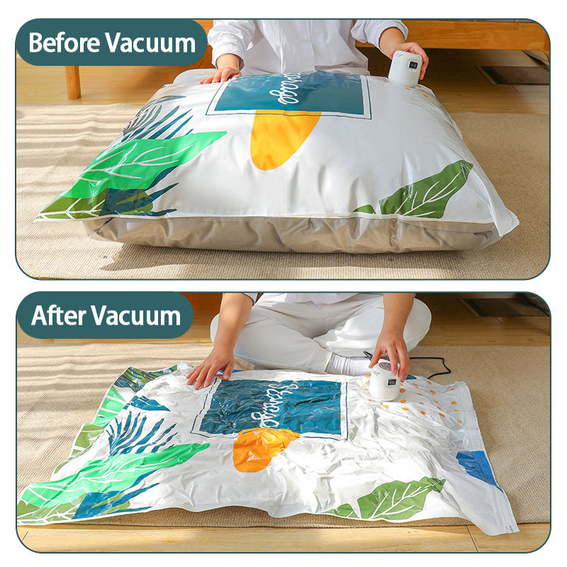 Reusable Vacuum Storage Bag For Clothes And Quilts Foldable_voghion.com