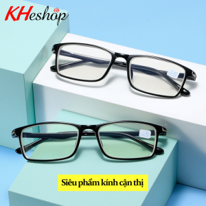 Siêu Phẩm Kính Cận Thị dành cho người nhìn xa không rõ học sinh nhựa Tr90 siêu dẻo form vuông nhỏ Mã Y83021 - kheshop
