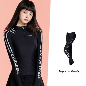 SAILBEE Long-Sleeved Sunscreen Swimsuits for Women Surfing Swimwear Quick Drying Jellyfish Suits Gymnastics Snorkeling Suits N237