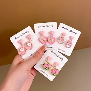 Kids Children Cute Earrings Earrings Barangan Serbaguna
