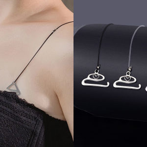 Fairy Castle 2 Pcs Transparent Invisible Adjusted Bra Strap Women Transparent Underwear Strap Seamless Strap Non-slip Tube Top Strap