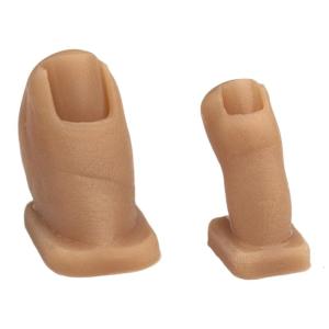 2PCS Silicone Artificial Toe Models For Realistic Nail Art Practice And Design Training
