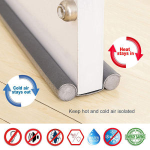 Adjustable Door Bottom Seal Strip Weatherstrip Under Door Draft Stopper Anti-Cold Gap Blocker Foam Weather Strip