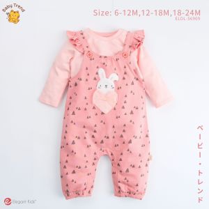 Elegant Kids ชุดเด็กผู้หญิง 6-24 เดือน ชุดเอี๊ยมแขนขายาว ลายWinter Collection | Babytrend