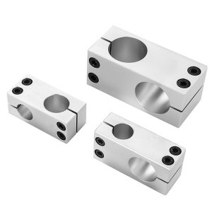 Johor Pillar fixing clamp vertical fixed diameter fastening aluminum alloy optical axis cross block steel pipe fixing bracket connecti