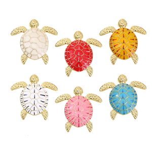 Intricate Carved Tortoise Pin Lightweight Pin Piece Brooch Gift For Birthdays Anniversaries