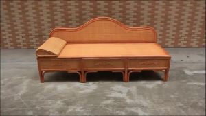 Real Rattan Chaise Longue Small Apartment Living Room Toffee Chair Beauty Collapse Lazy Recliner Simple Woven Sofa Bed Lying Bed