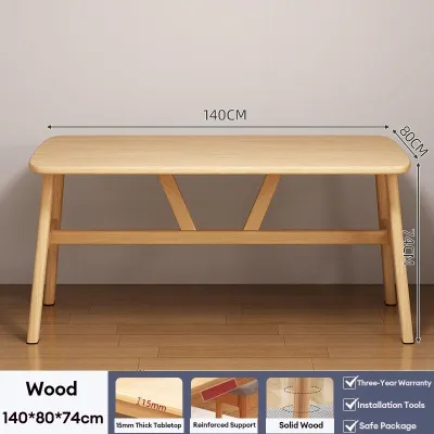 Global Nordic 100/120/140CM Wood Dining Table Set Furniture Wooden Tables table for Kitchen Livng Room