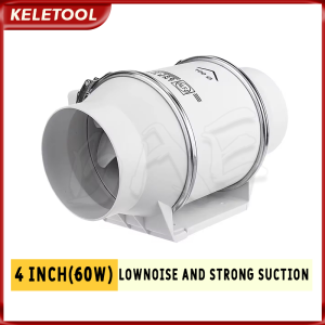 4"6"8" Silent Inline Exhaust Fan Powerful Industrial Grade Duct Fan for Home Kitchen Bathroom Toilet Wall Mounted Mini Portable Options