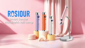 Đèn sấy móng tay UV Flash dành cho móng gel với cảm biến tự động và giá đỡ từ tính    Sử dụng cầm tay và rảnh tay có thể sạc lại đèncổ ngỗng một ngón tay dùng cho đầu móng tay keo đá trang trí salon tại nhà màu cam.