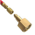 Đầu chuyển đổi dây dẫn bình khí oxi - nito sang dây nạp gas đồng hồ áp suất, đồng hồ hàn gió đá Mới. 
