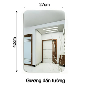 Gương Trang Trí Dán Tường PET Cao Cấp – Gương Decor Phòng Ngủ Gương Soi Chống Vỡ Dán 3M Siêu Chắc
