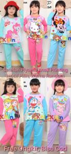 HP PP - SETELAN BAJU PIYAMA DAN TIDUR ANAK CEWEK/PEREMPUAN 2-9 TAHUN PRINTING MOTIF FROZEN PONI UNICORN KITTY MICKEY BOBA DORA KATUN ADEM FREE ONGKIR BISA COD BAHAN KATUN