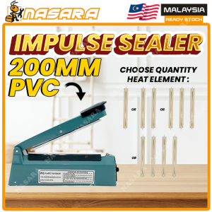 Pvc / Metal Impulse Sealer Machine Plastic Film Seal Heat Element Package 200mm 300mm 400mm / Mesin Pengedap / 熔接器