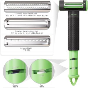 Vegetable Peelers for Kitchen 3 in 1 Blade Spin Design with Julienne Function Y Peelers for Fruit Veggie Potatoes