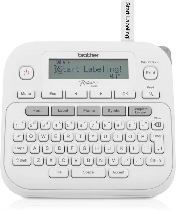Brother PTouch PTD220 Home / Office / School Everyday Tag Sticker