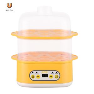 200W Breakfast Egg Steamer 12 Eggs Capacity Double Layer Multifunctional Egg Boiler Auto Shut-Off for Breakfast Steaming Cooking [Ueb Shop]
