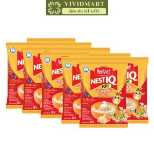 [SET 10 GÓI] - YENVIET - Cháo yến trẻ em YenViet 3 vị: Thịt bằm Bò bằm bó xôi Thịt bằm rau củ Cháo Yến Việt (50g/gói)