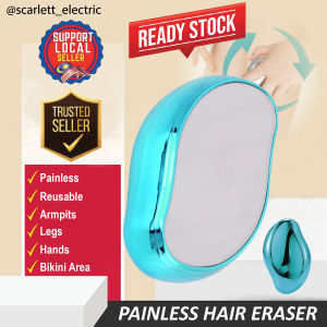 Painless Hair Remover Epilator Skin Exfoliator Body Arm Legs Eraser / Alat Buang Bulu Halus