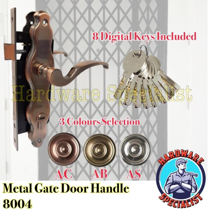 Nelon High Security Metal Gate Door Handle Lockset / HDB Metal Gate