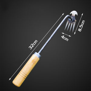 ที่ถอนหญ้า เสียมถอนหญ้า ส้อมถอนหญ้า ด้ามจับไม้พอดีมือ ความยาวพอดี ไม่สั้นจนเกินไป จับถนัดมือ ลดความเมื่อยล้าขณะใช้งาน