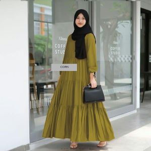 BISA COD GAMIS RAYON POLOS REMPEL SUSUN