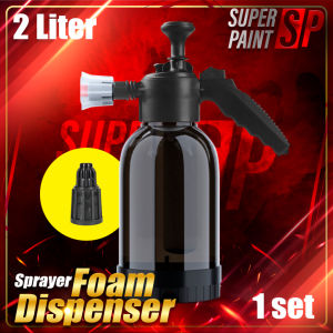 Car High Pressure Foam Sprayer Bottle 2L Car Wash Tool High Pressure Water Jet Cuci Kereta Dual- Spray Head Sprayer 泡沫喷壶