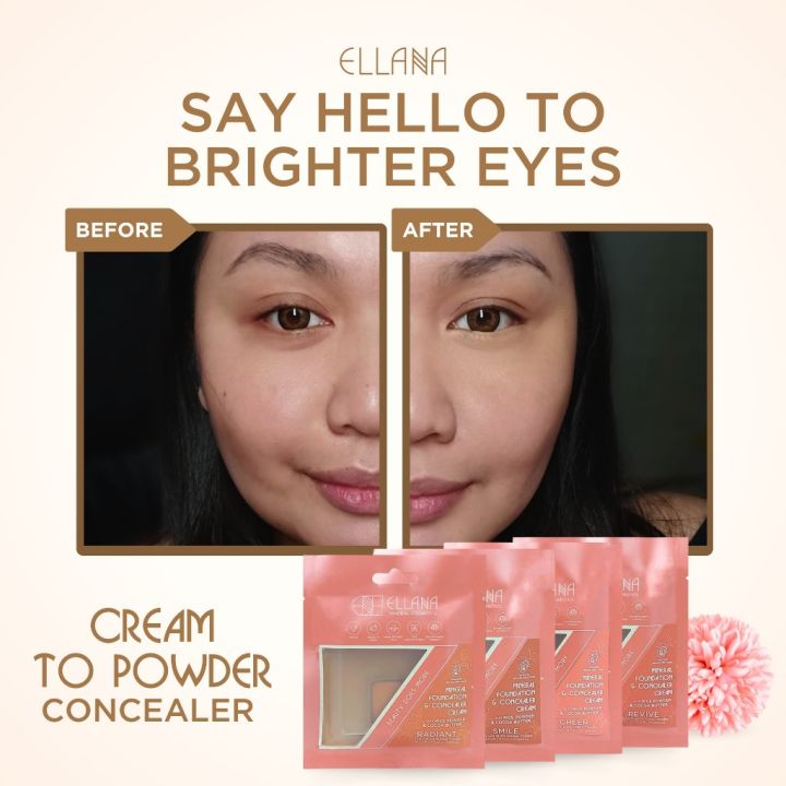 ELLANA Cream to Powder Concealer Refill with SPF 16 Mineral SkinShield