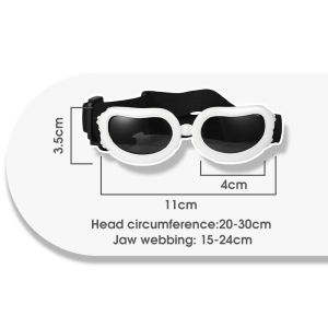 HamshMoc เลนส์โพลีคาร์บอนเน็ตแว่นกันลมสำหรับสัตว์เลี้ยงพอดีกับความปลอดภัย3มิติช่องระบายคู่พับได้สำหรับแสงแดดทะเลทรายหิมะ