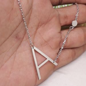 Kalung Inisial Nama - Zedd Jewelry: Warna Silver dan Emas Tahan Lama Anti Karat - Cantik Berkualitas Cocok Untuk Kado Hadiah - Initial Series Necklace: Titanium 18K Gold Plated - COD Bayar Di Tempat