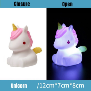 Cartoon Night Light LED Cute Decoration Lamps Moon Bear Dinosaur Girl Kids Children Toys Gifts for Bedroom Bedside Room Lights
