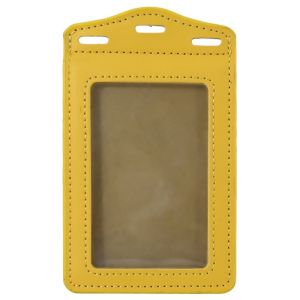 【COD&Fast Delivery】Tri-fold ID Card Holder Transparent PU Leather Card Holder with Card Slots Badge Holder for ID Name Card Business Name Tag Student ID Card
