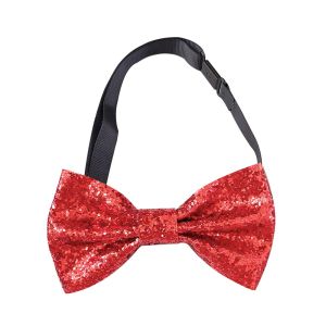 W3RF เต้นรำกุทัณฑ์ โบว์ไทประดับเลื่อม เลื่อมแวววาว ปรับได้ปรับได้ ดอกไม้ปกเสื้อสูทผู้ชาย แฟชั่นสำหรับผู้หญิง ตกแต่งคอ เน็กไท สำหรับผู้ชายผู้หญิง