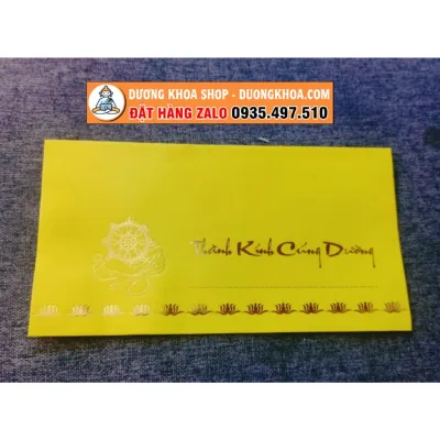 PHONG BÌ CÚNG DƯỜNG CAO CẤP - COMBO 100 BAO THƯ THÀNH KÍNH CÚNG DƯỜNG
